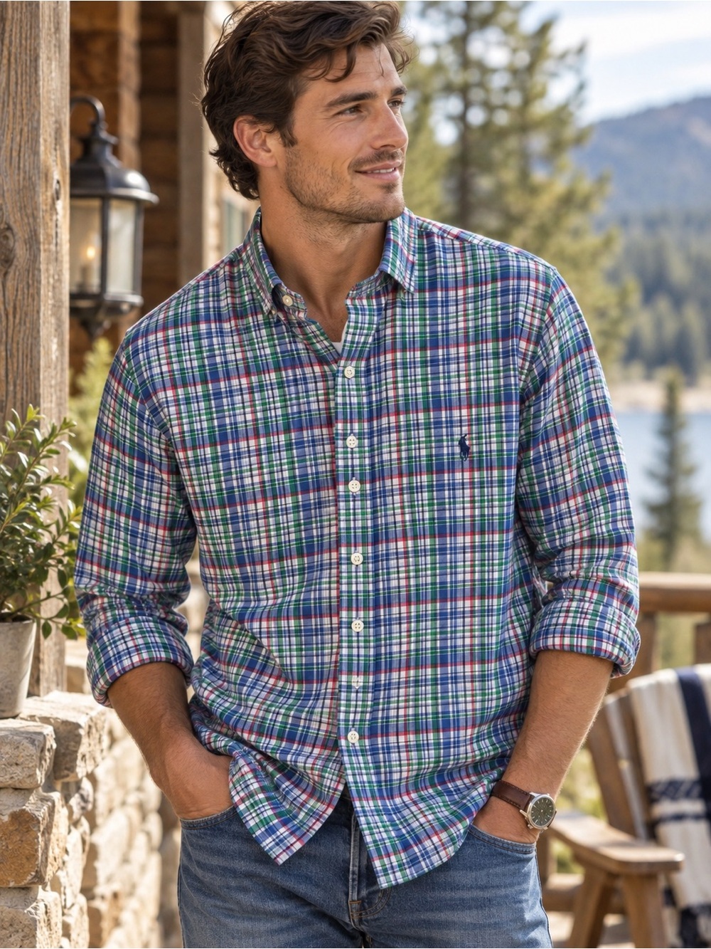 Polo Ralph Lauren Mens Button Down Shirt Classic Fit XXL